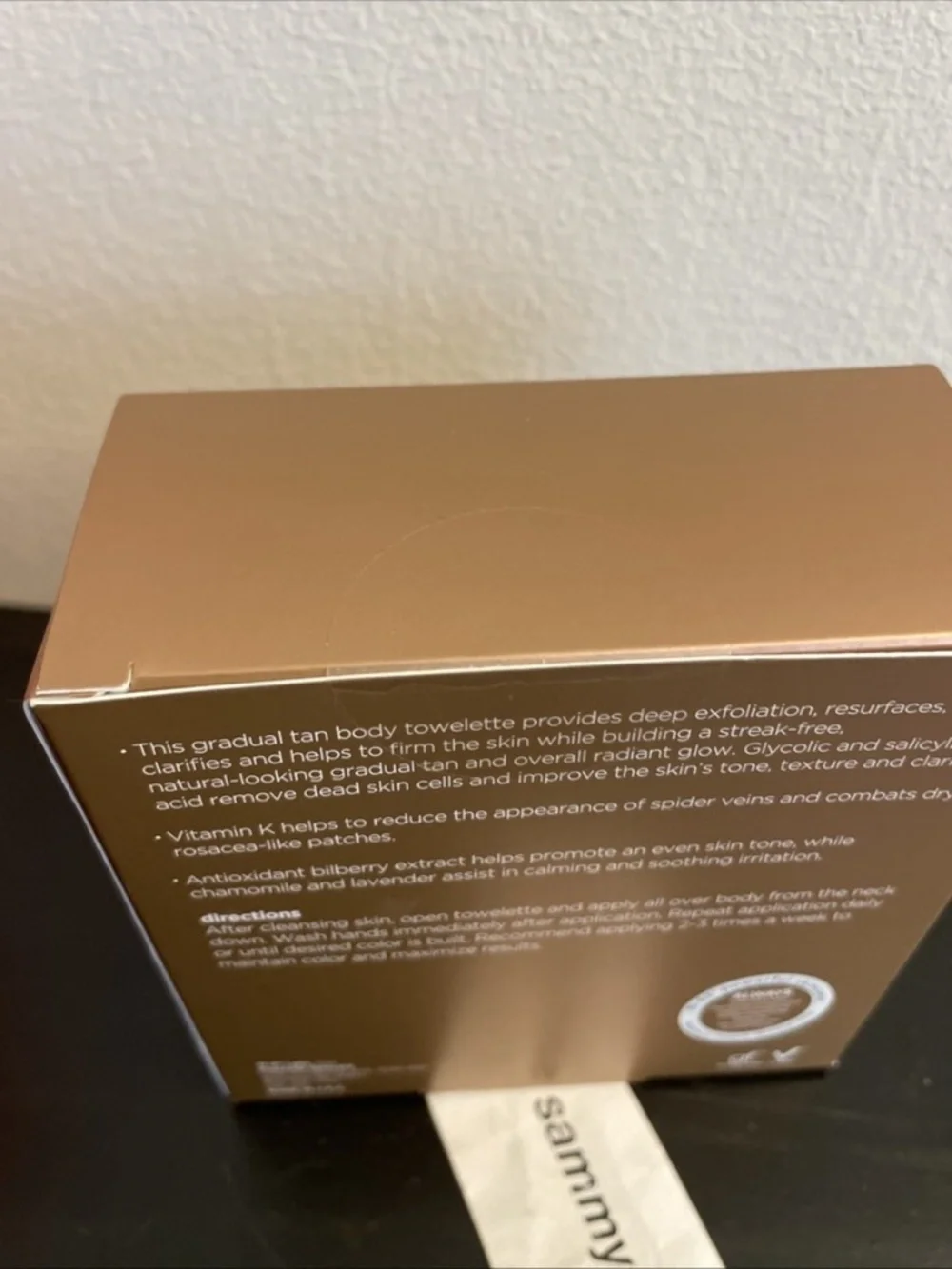 m-61 POWERGLOW PEEL Gradual Tan Body Towlette, 10 Treatments